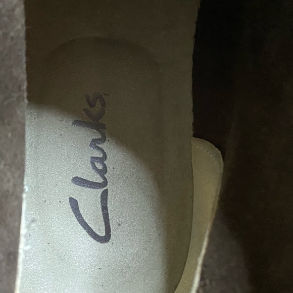 Clarks Mens Brown Leather Casual Chukka Desert Boots - Sz-10.5 - Picture 9 of 16